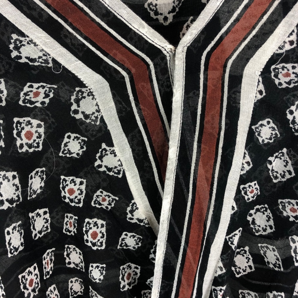 Free People One Before Dawn Printed Wrap Blouse - Picture 3 of 6